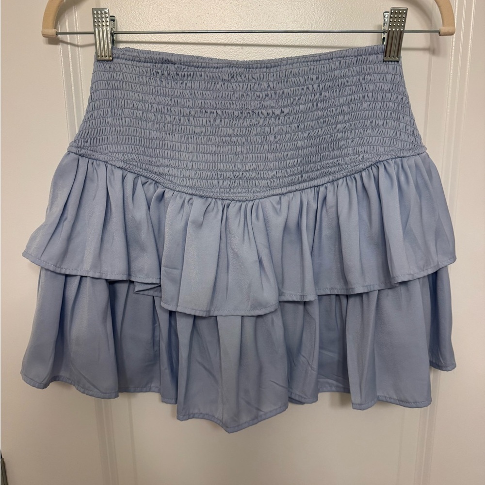 blue skirt
